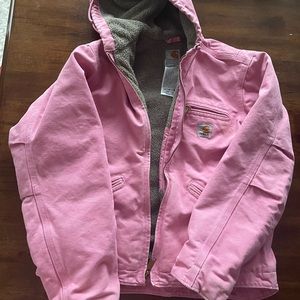 Small Pink Carhartt Jacket with Sherpa Lining
